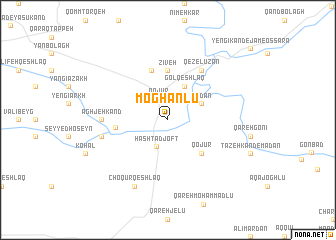 map of Moghānlū