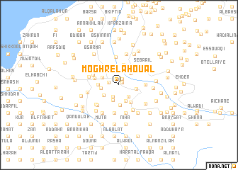 map of Moghr el Ahoual