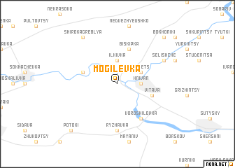 map of Mogilëvka