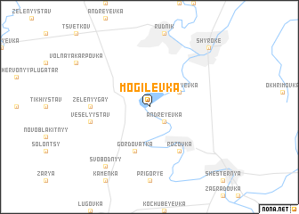 map of Mogilëvka