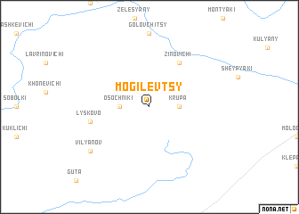 map of Mogilëvtsy