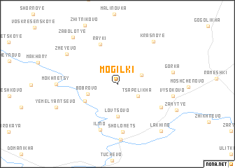 map of Mogilki