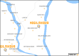 map of Mogil\