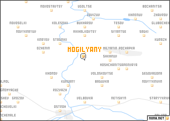 map of Mogilyany