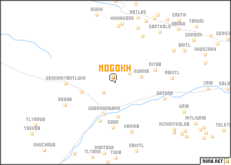 map of Mogokh