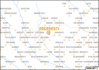 map of Mogoşeşti