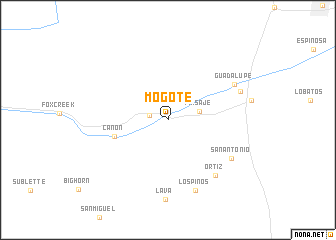 map of Mogote