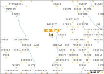 map of Mogwiye
