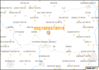 map of Mogyoróstanya