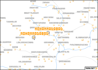 map of Moḩammadābād