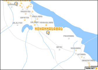 map of Moḩammadābād