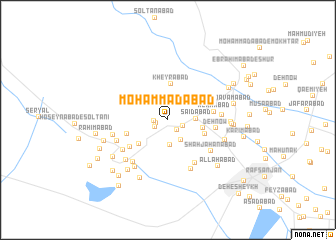 map of Moḩammadābād