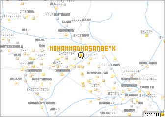 map of Moḩammad Ḩasan Beyk
