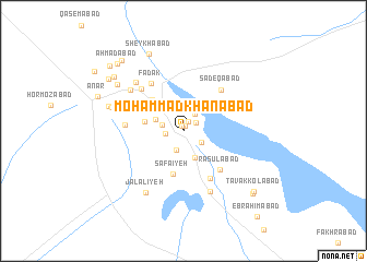 map of Moḩammad Khānābād