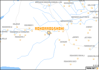 map of Moḩammad Shāhī