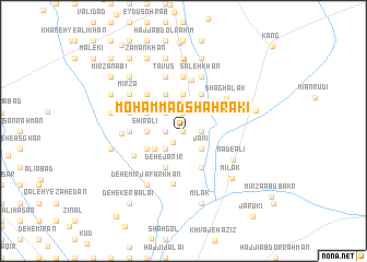 map of Moḩammad Shahrakī