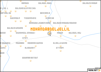 map of Mohand Abd el Jellil