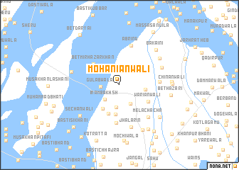 map of Mohāniānwāli