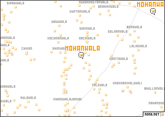 map of Mohanwāla