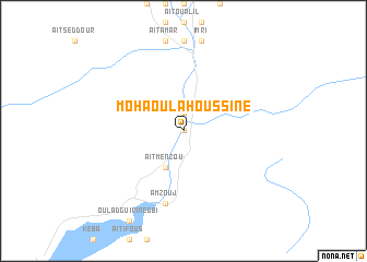 map of Moha Ou Lahoussine