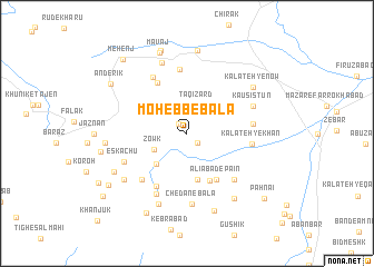 map of Moḩebb-e Bālā