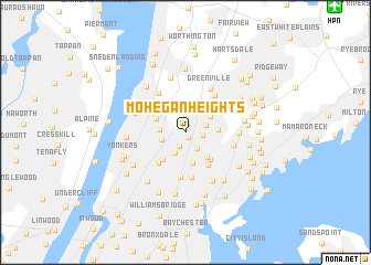 map of Mohegan Heights