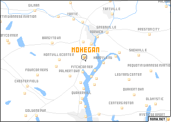 map of Mohegan