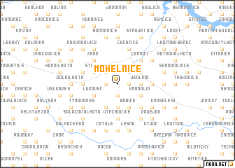 map of Mohelnice
