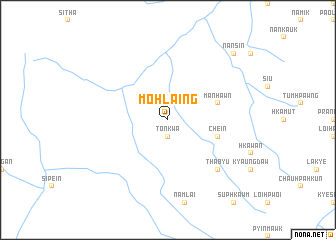 map of Mo-hlaing