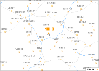 map of Moho