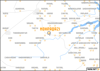 map of Mohra Qāzi
