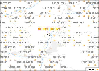 map of Möhrendorf