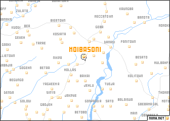 map of Moibasoni