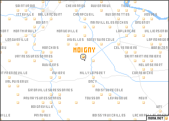 map of Moigny