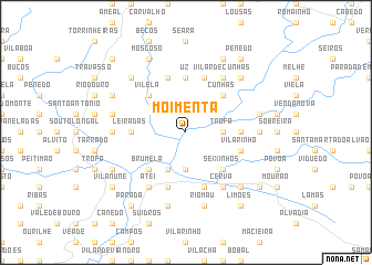 map of Moimenta