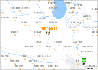 map of Moimeşti