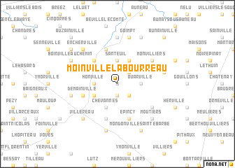 map of Moinville-la-Bourreau