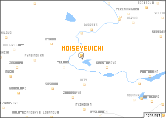 map of Moiseyevichi