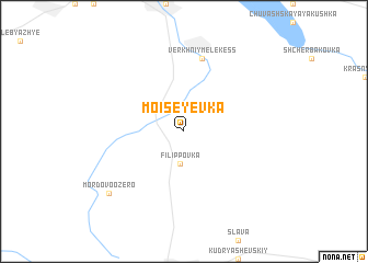 map of Moiseyevka