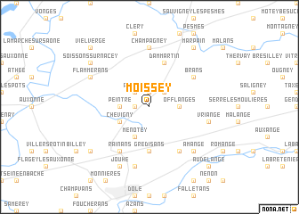 map of Moissey