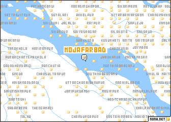 map of Mojāfarbād