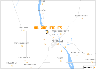 map of Mojave Heights