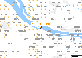 map of Mojenhörn