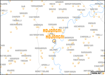 map of Mojŏng-ni