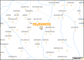 map of Mojowarno