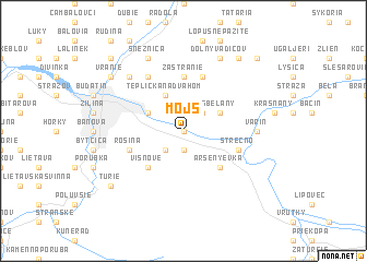 map of Mojš