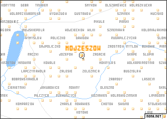 map of Mojżeszów