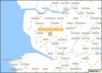 map of Mokaisumana