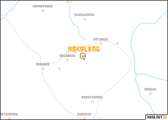 map of Mokaleng