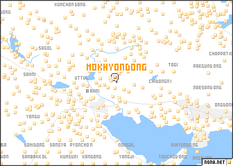 map of Mokhyŏn-dong